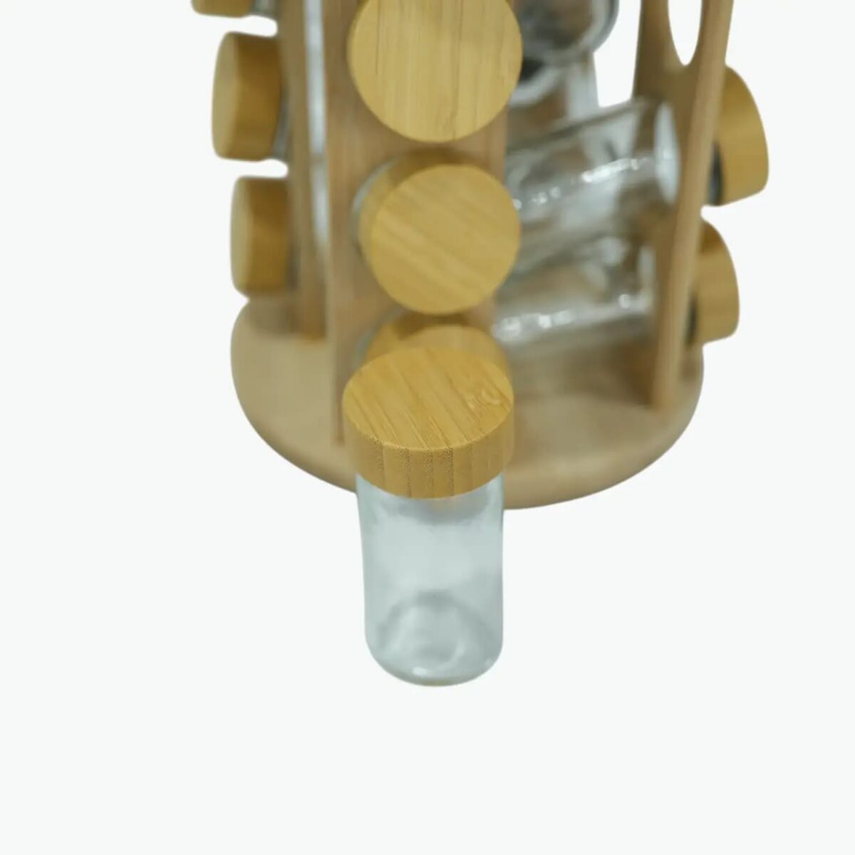 Elegant Glass Spice Jars Set