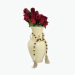 Vase, Prayer Beads, and Flowers Decor Set
