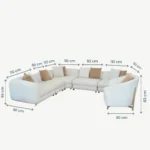 Serena Plush Sectional Corner Sofa
