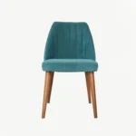 Turquoise Dining Chair Made of Beechwood