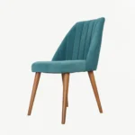 Turquoise Dining Chair Made of Beechwood