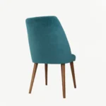 Turquoise Dining Chair Made of Beechwood