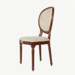 Oval-back dining chair