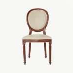 Oval-back dining chair