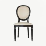 Oval-back dining chair
