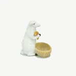 Decorative Sheep Figurine with Serving Dish
