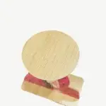 Wooden Serving Table with Traditional Burqa Lady