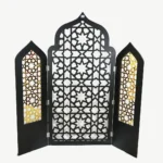 Foldable 3-Panel Room Divider and Prayer Mihrab