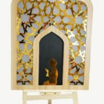 Wooden Sign for Welcoming Ramadan