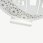 هلال رمضاني مع مسجد ثلاثي الأبعاد