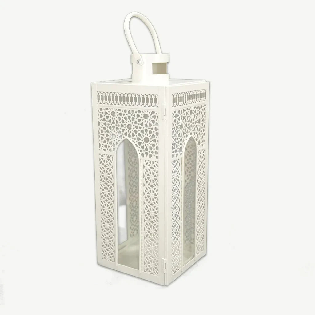 White Ramadan Metal Lantern
