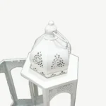 Metal Ramadan Lantern with Islamic Glass Panels