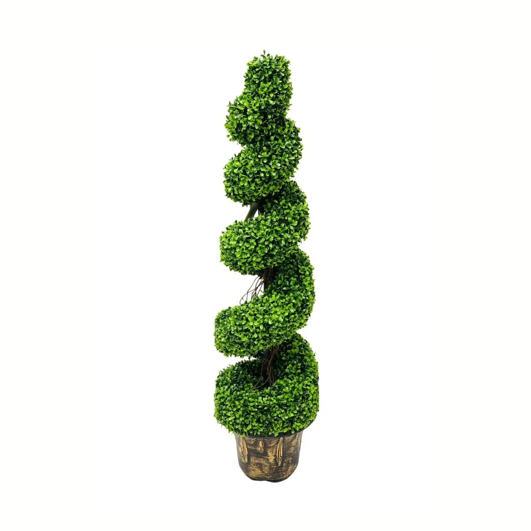 Artificial Boxwood Spiral Tree (1) Artificial Boxwood Spiral Tree