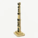 2-Piece Decorative Wooden Minaret Set