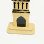 2-Piece Decorative Wooden Minaret Set