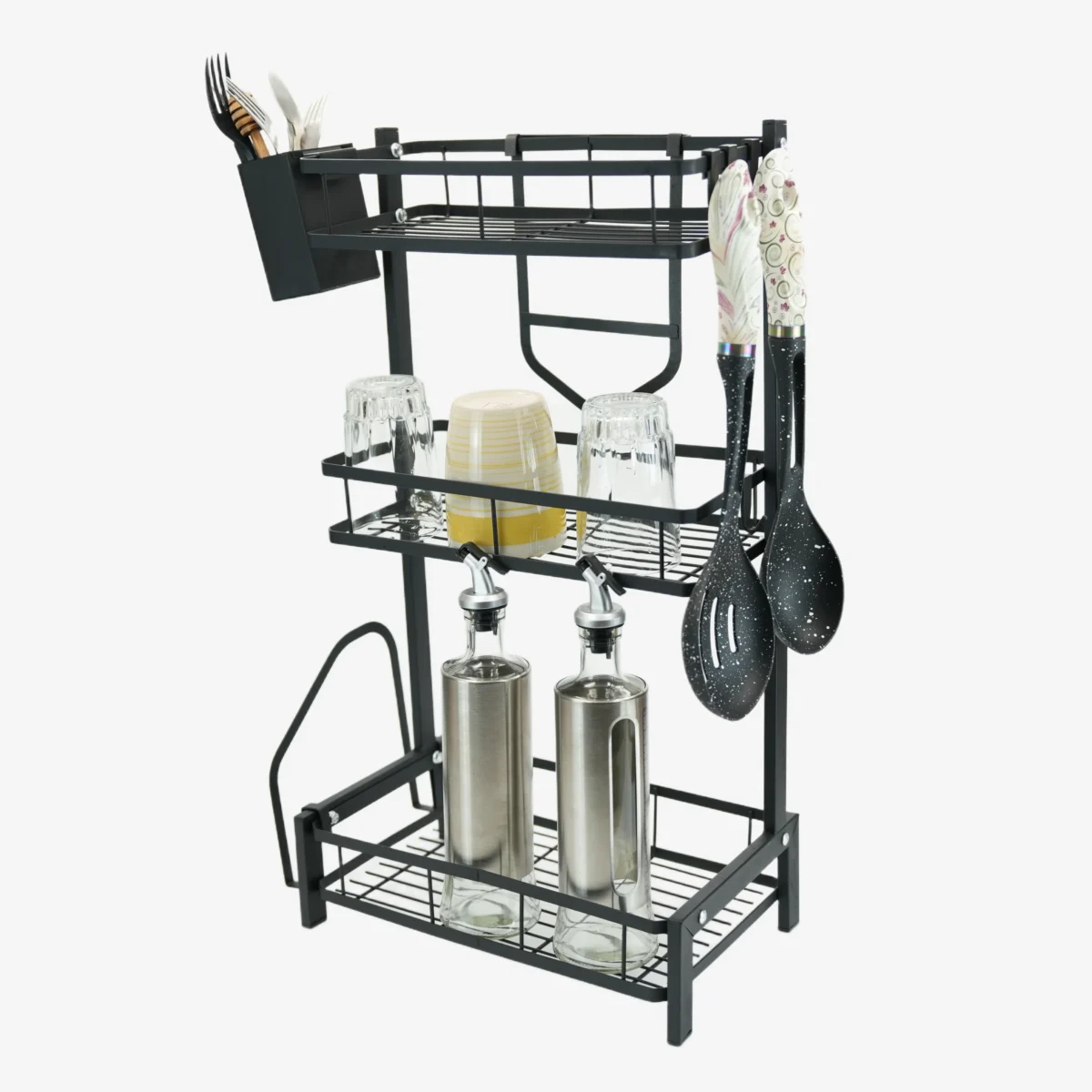 3-Tier Metal Kitchen Spice Rack