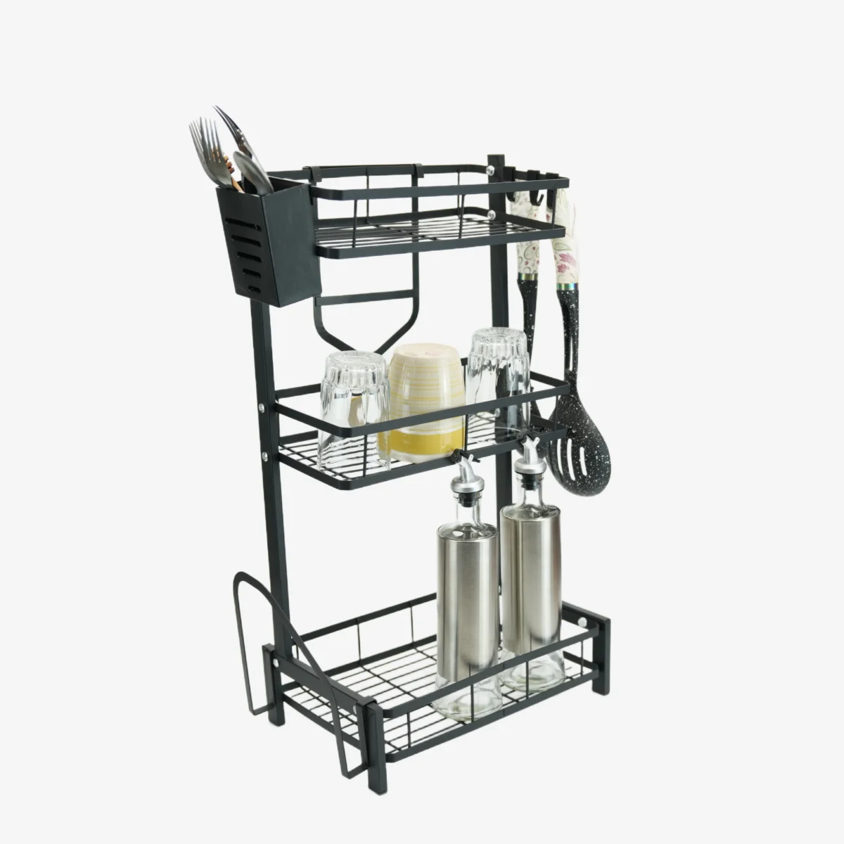 3-Tier Metal Kitchen Spice Rack