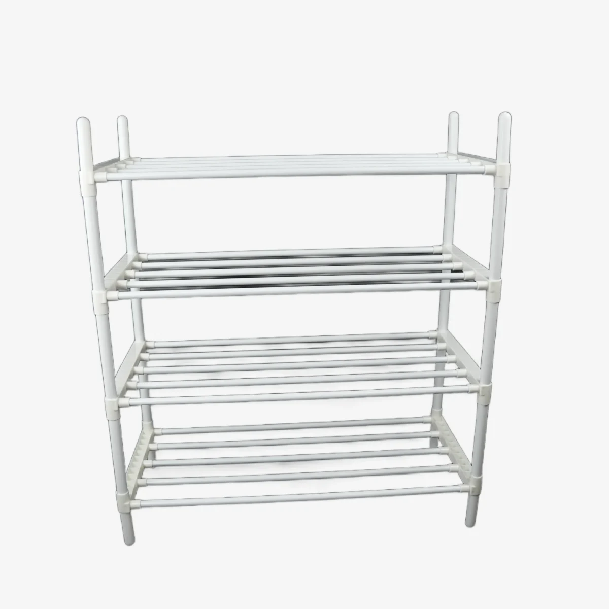 4-Tier Easy Installation Stainless Steel Shoe Rack