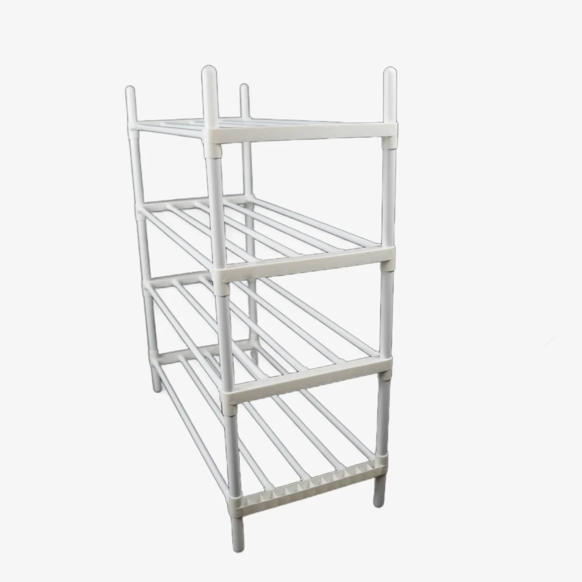 4-Tier Easy Installation Stainless Steel Shoe Rack