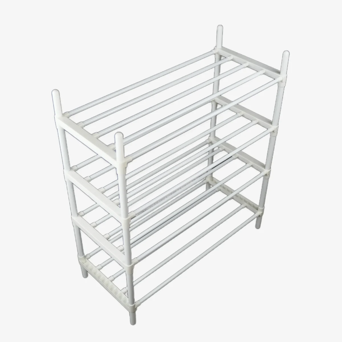 4-Tier Easy Installation Stainless Steel Shoe Rack
