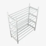 4-Tier Easy Installation Stainless Steel Shoe Rack