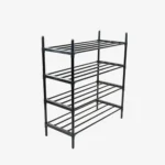 4-Tier Easy Installation Stainless Steel Shoe Rack