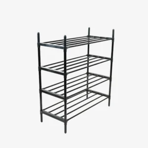 4-Tier Easy Installation Stainless Steel Shoe Rack