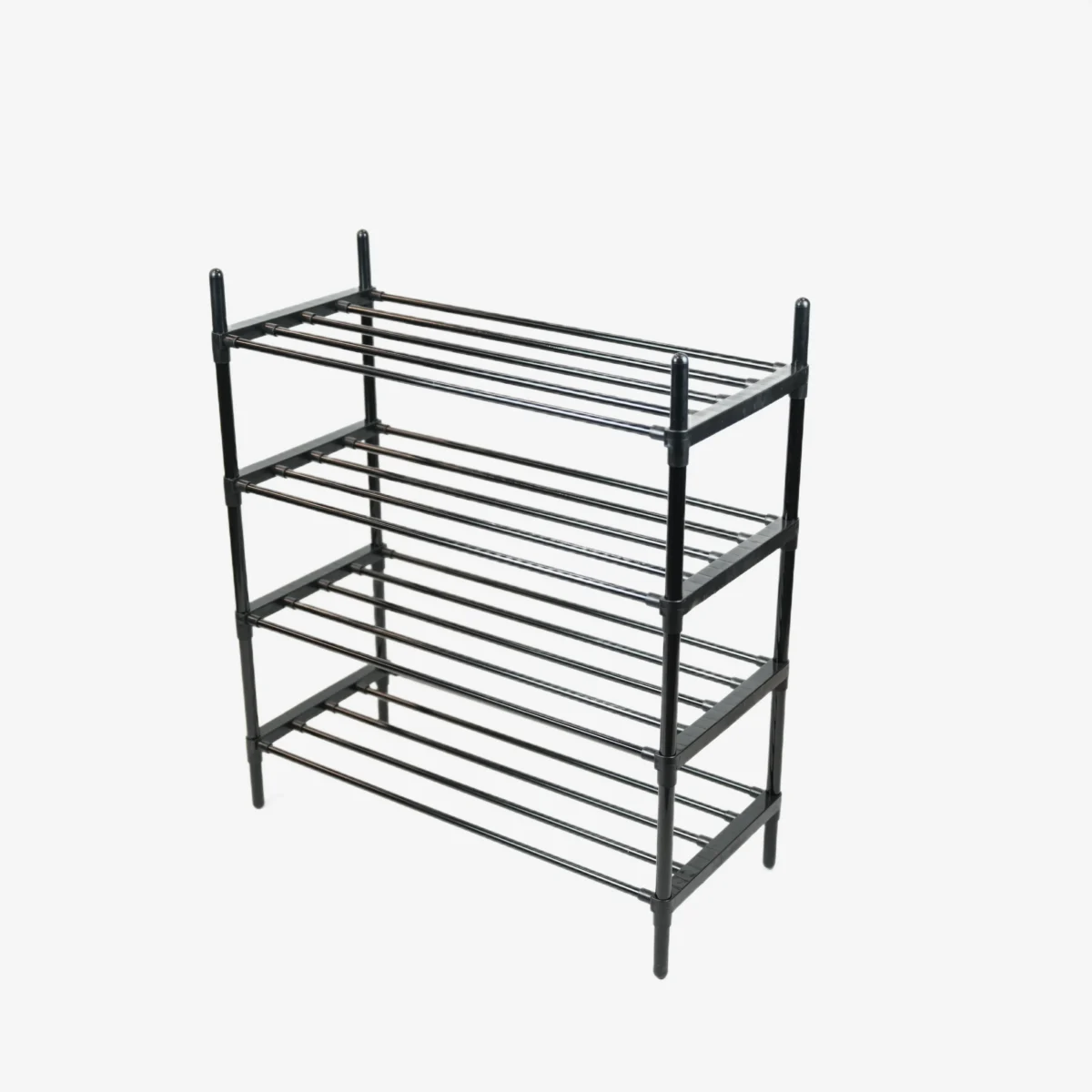 4-Tier Easy Installation Stainless Steel Shoe Rack