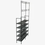 5-Tier Shoe Storage Rack with Hooks