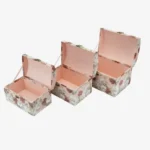 3-Piece Decorative Sturdy Cardboard Box Set