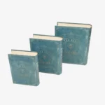 3-Piece Heritage Book-Shaped Storage Box Set