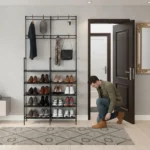 5-Tier Shoe Storage Rack with Hooks