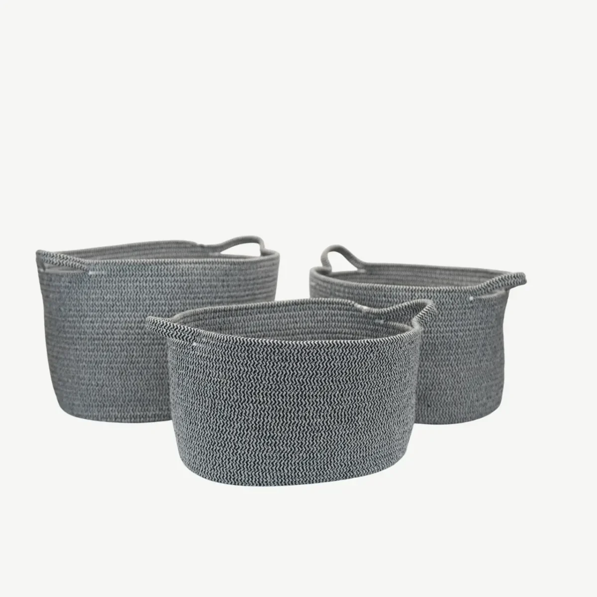 4-Piece Set of Multipurpose Woven Rope Storage Baskets