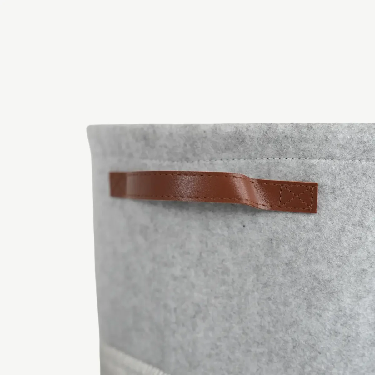 3-Piece Set of Woven Wool Storage Baskets