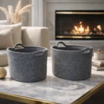 4-Piece Set of Multipurpose Woven Rope Storage Baskets