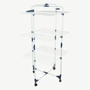 3-tier vertical foldable clothes drying rack