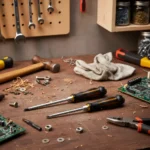 طقم مفكات براغي مكون من 6 قطع مع حقيبة تخزين قماشية