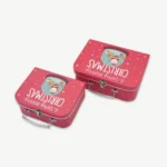 Set of 3 cardboard gift boxes in the shape of suitcases