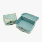 Set of 3 cardboard gift boxes in the shape of suitcases