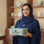 Set of 3 cardboard gift boxes in the shape of suitcases