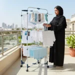 منشر غسيل رأسي مكون من 3 طبقات قابل للطي