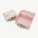 Set of 3 cardboard gift boxes in the shape of suitcases
