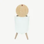 3-Piece Scandinavian Style Round Trash Bin Set