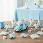 Vintage Car Baby Shower Favors with Johnson's Powder