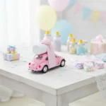 Vintage Car Baby Shower Favors with Johnson's Powder