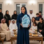 Luxury Baby Boy Sebou Basket with Rosary Spheres (35x20cm)