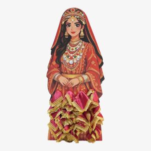 Elegant Lady Wooden Stand