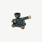 Cannon-Shaped Pottery Incense Burner