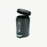 6L Black Stainless Steel Pedal Dustbin