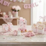 Crystal Teddy Bear Baby Shower Favor Box